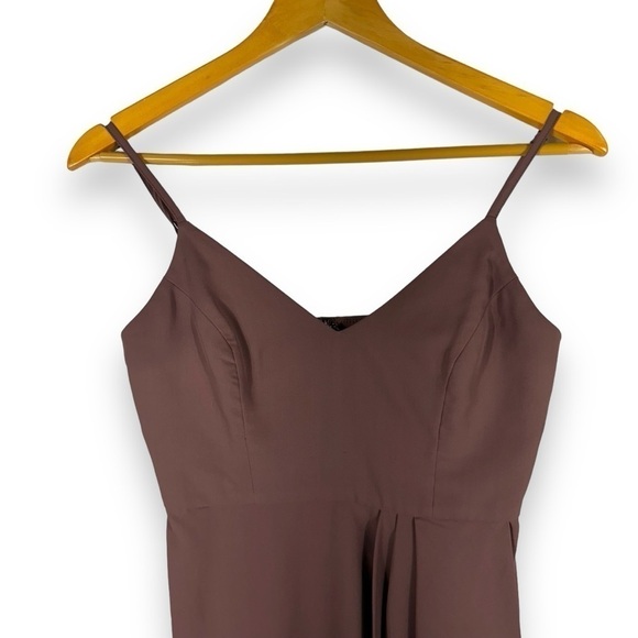 4 for $40 SALE! Lulu's Forever Your Girl Tulip Hem Mini Dress, Mauve Pink, XS - Picture 5 of 14